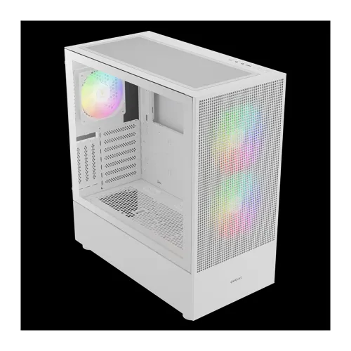 Case GAMDIAS TALOS M3 Mesh White ARGB – Mid Tower, 3 Fan ARGB PWM
